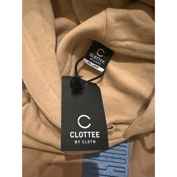 CLOTTEE BY CLOT - DYNASTY HOODIE - size XXL - Beige/Tan - Picture 3 of 4